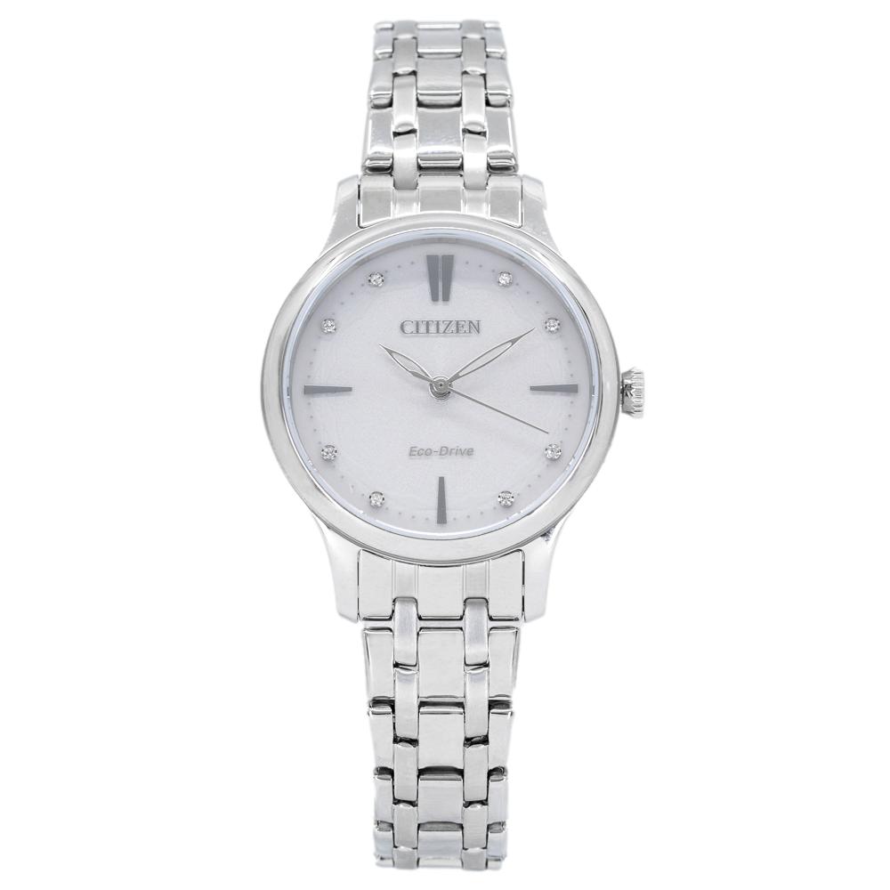 EM0890-85A-Citizen Ladies EM0890-85A Dress Crystals Dial Watch