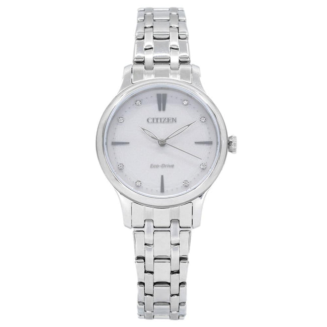 EM0890-85A-Citizen Ladies EM0890-85A Dress Crystals Dial Watch