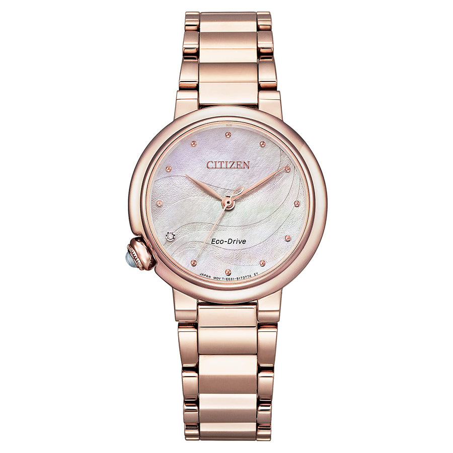 EM0912-84Y-Citizen Ladies EM0912-84Y MOP Dial Watch