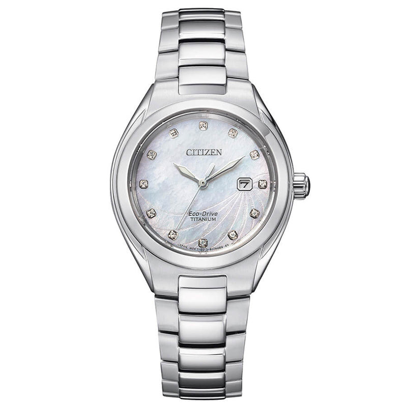 EW2611-87D-Citizen Ladies EW2611-87D Super Titanium Watch