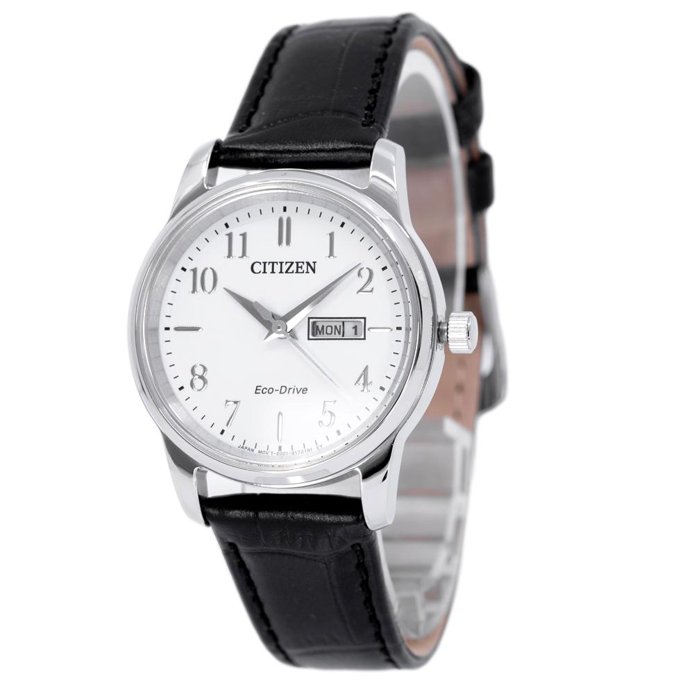 EW3260-17A-Citizen Ladies EW3260-17A Classic White Dial Watch