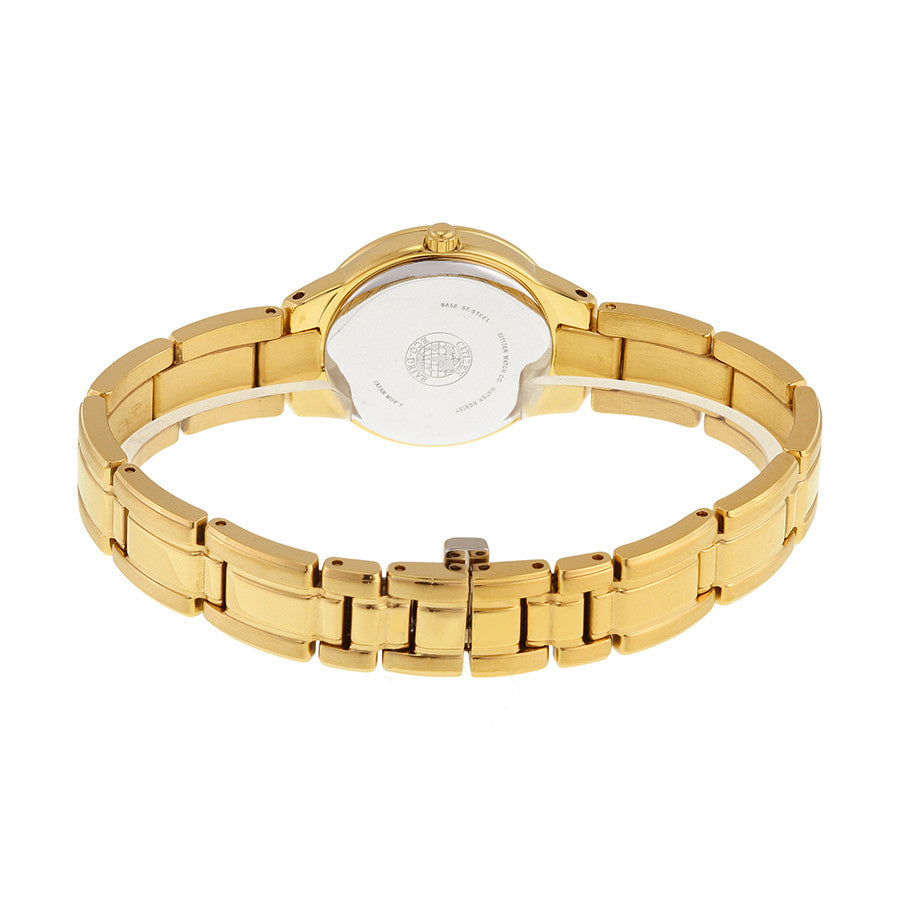 EX1362-54P-Citizen Ladies EX1362-54P Silhouette Crystal Gold Watch