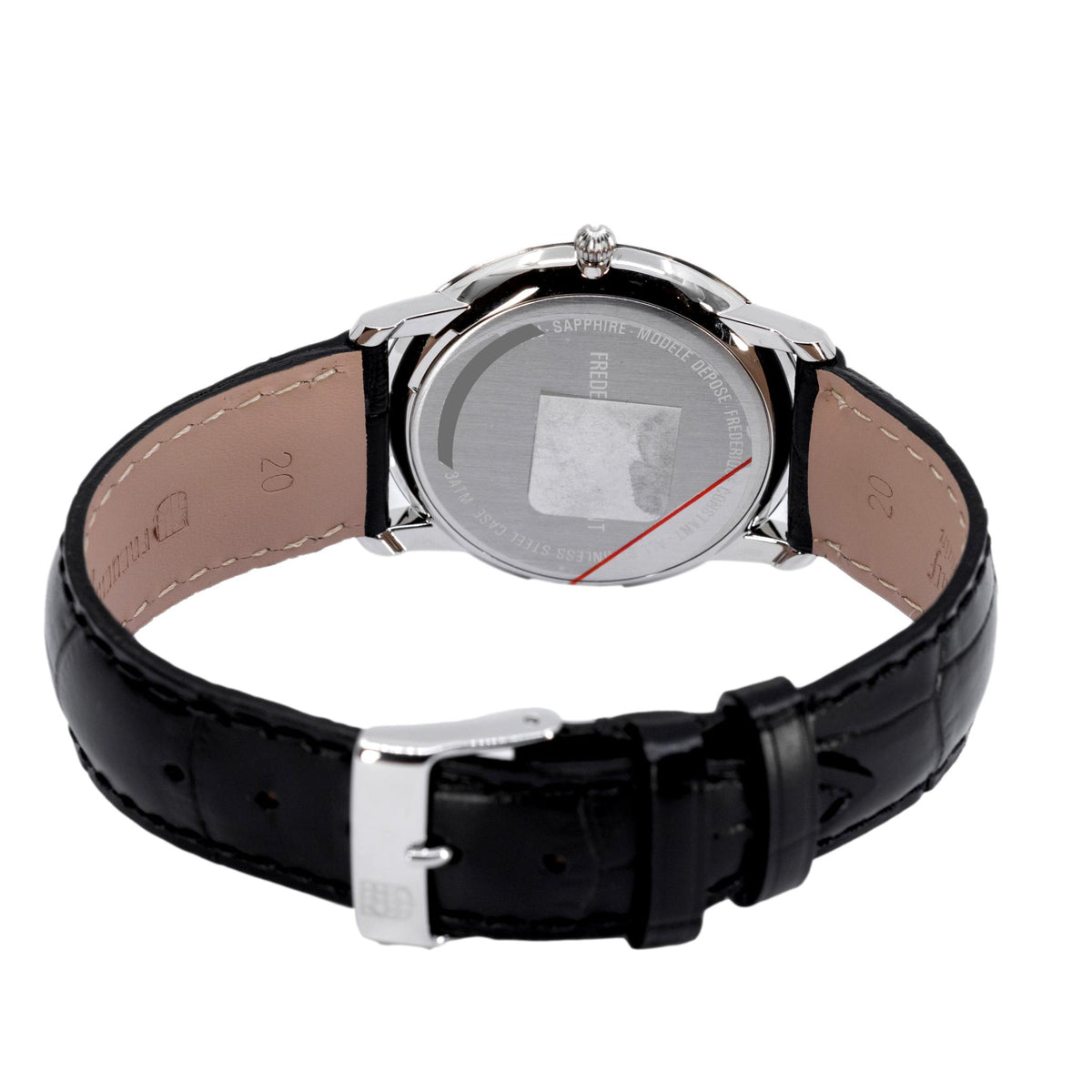 FC-245S4S6-Frederique Consta FC-245S4S SlimLine Silver Dial Watch