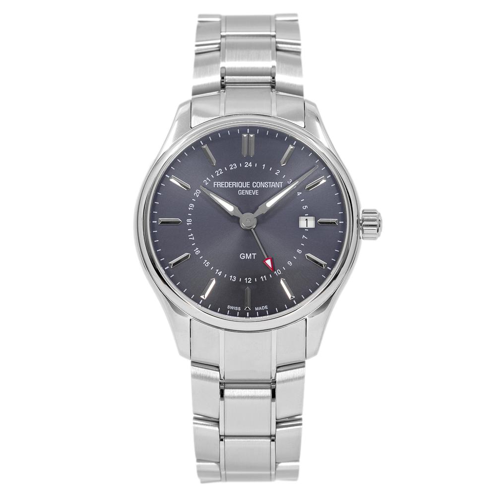 FC-252DGS5B6B-Frederique Constant FC-252DGS5B6B Classics Quartz GMT Watch
