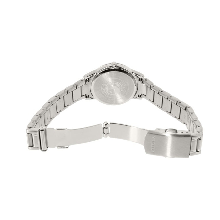 FE1081-59E-Citizen Ladies FE1081-59E Eco-Drive Black Dial Watch