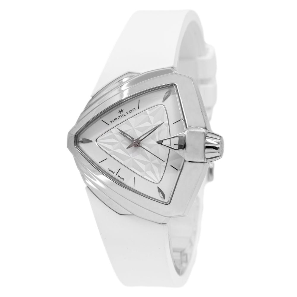 H24251310-Hamilton Ladies H24251310 Ventura S Quartz White Watch