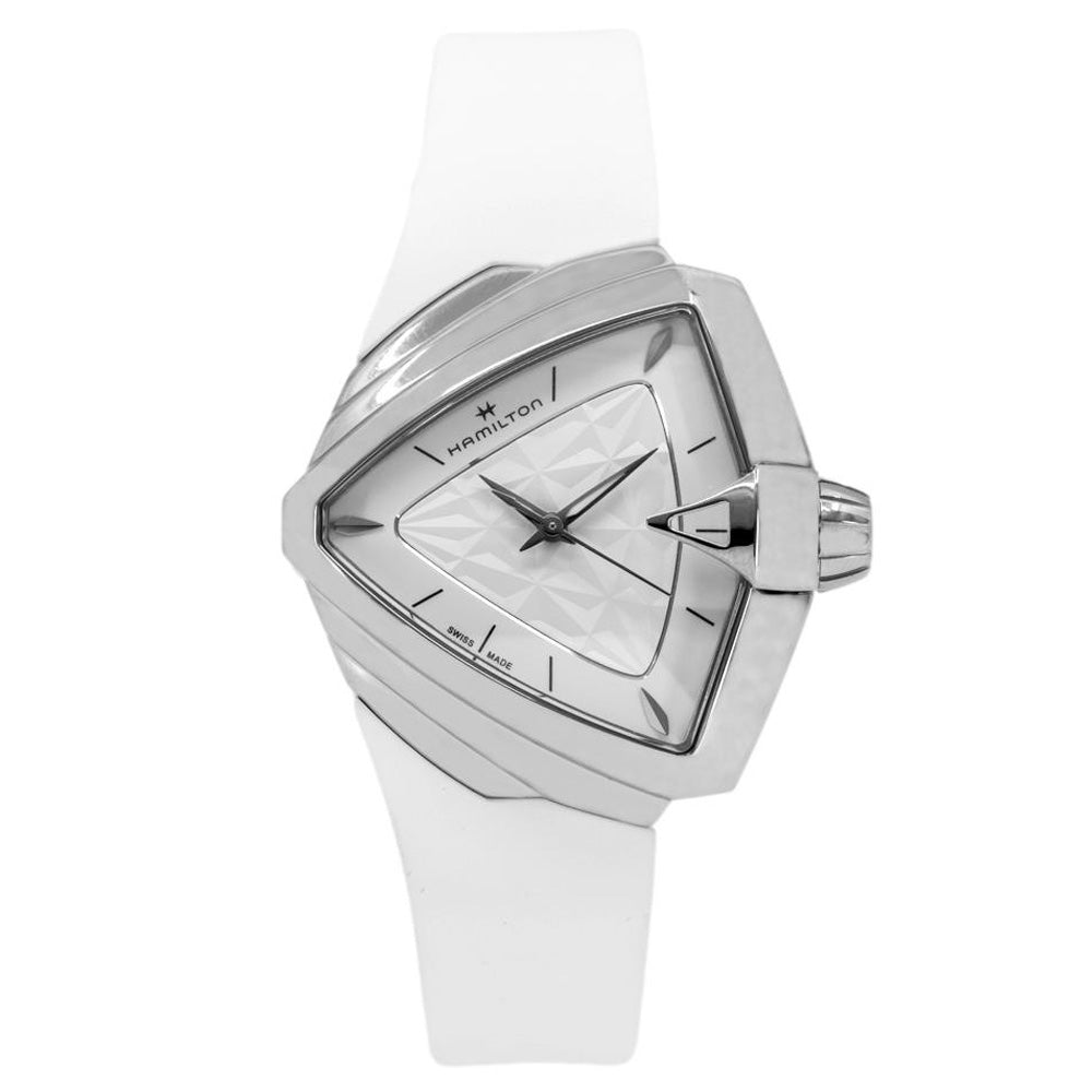 H24251310-Hamilton Ladies H24251310 Ventura S Quartz White Watch
