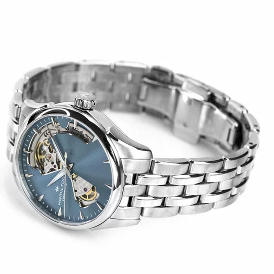 H32215140-Hamilton Ladies H32215140 Open Heart Blue Dial Watch
