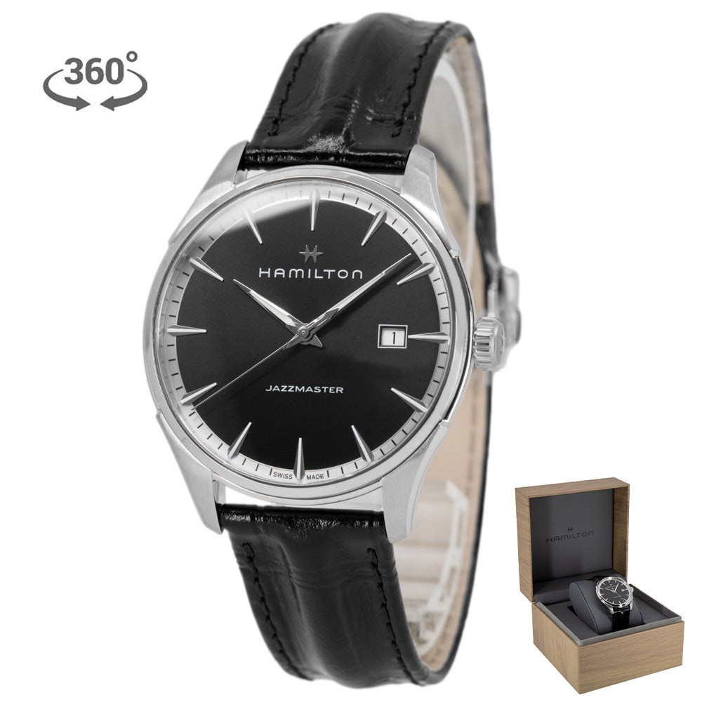 H32451731-Hamilton Men's H32451731 Jezzmaster Black Dial Quartz Watch