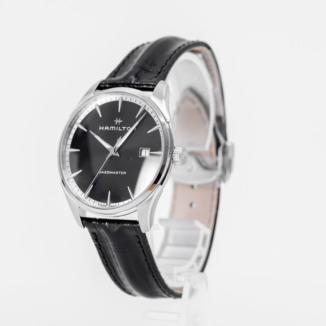 H32451731-Hamilton Men's H32451731 Jezzmaster Black Dial Quartz Watch