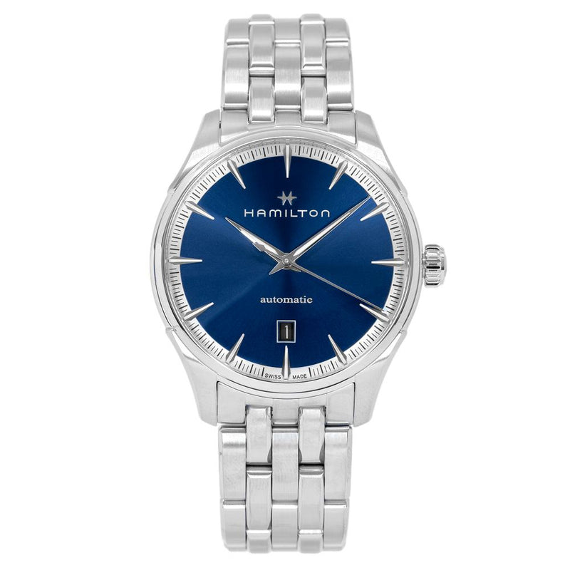 H32475140-Hamilton Men's H32475140 Jazzmaster Blue Dial Watch