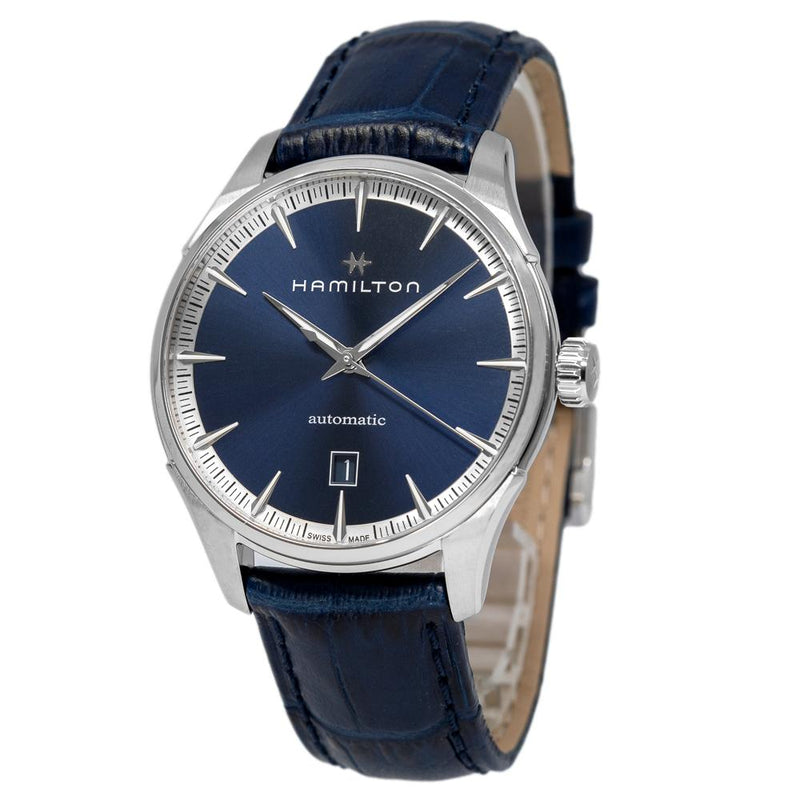 H32475640-Hamilton Men's H32475640 Jazzmaster Blue Dial Auto Watch