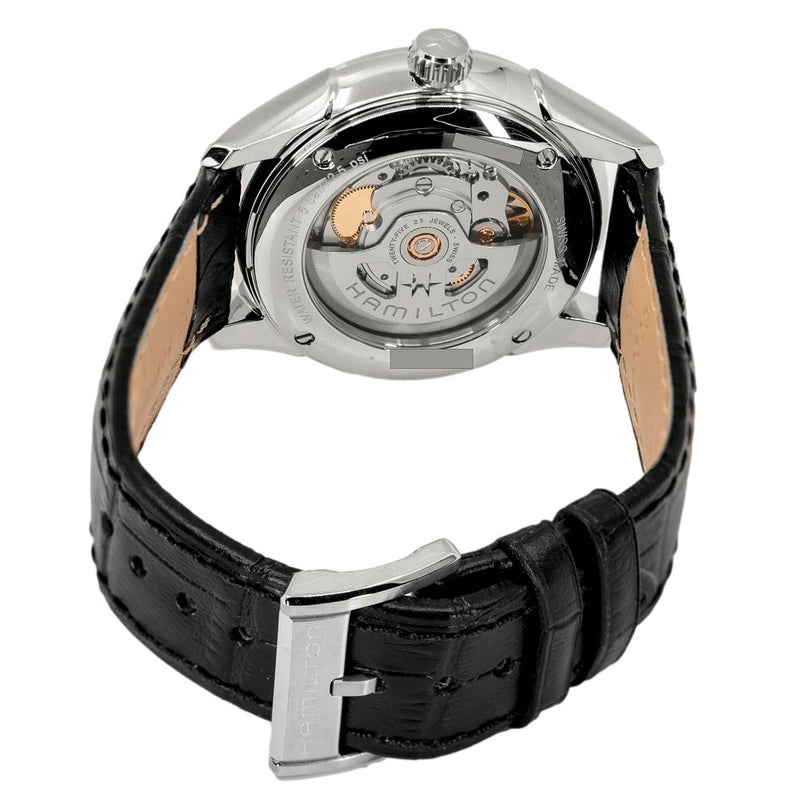 H32475730-Hamilton Men's H32475730 Jazzmaster Auto Black Dial Watch