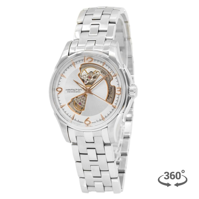 H32565155-Hamilton Men's H32565155 Jazzmaster Open Heart Auto Watch