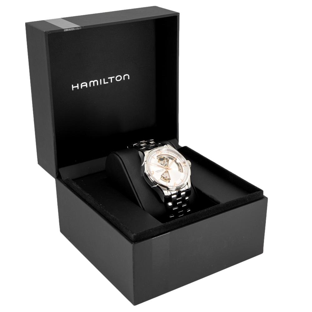 H32565155-Hamilton Men's H32565155 Jazzmaster Open Heart Auto Watch