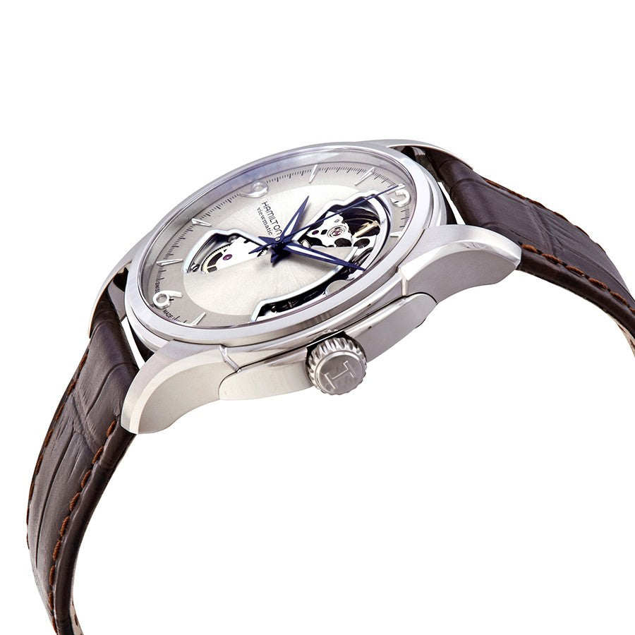 H32565521-Hamilton H32565521 Jazzmaster Open Heart Silver Dial Watch