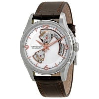 H32565555-Hamilton H32565555 Jazzmaster Open Heart White Dial Watch