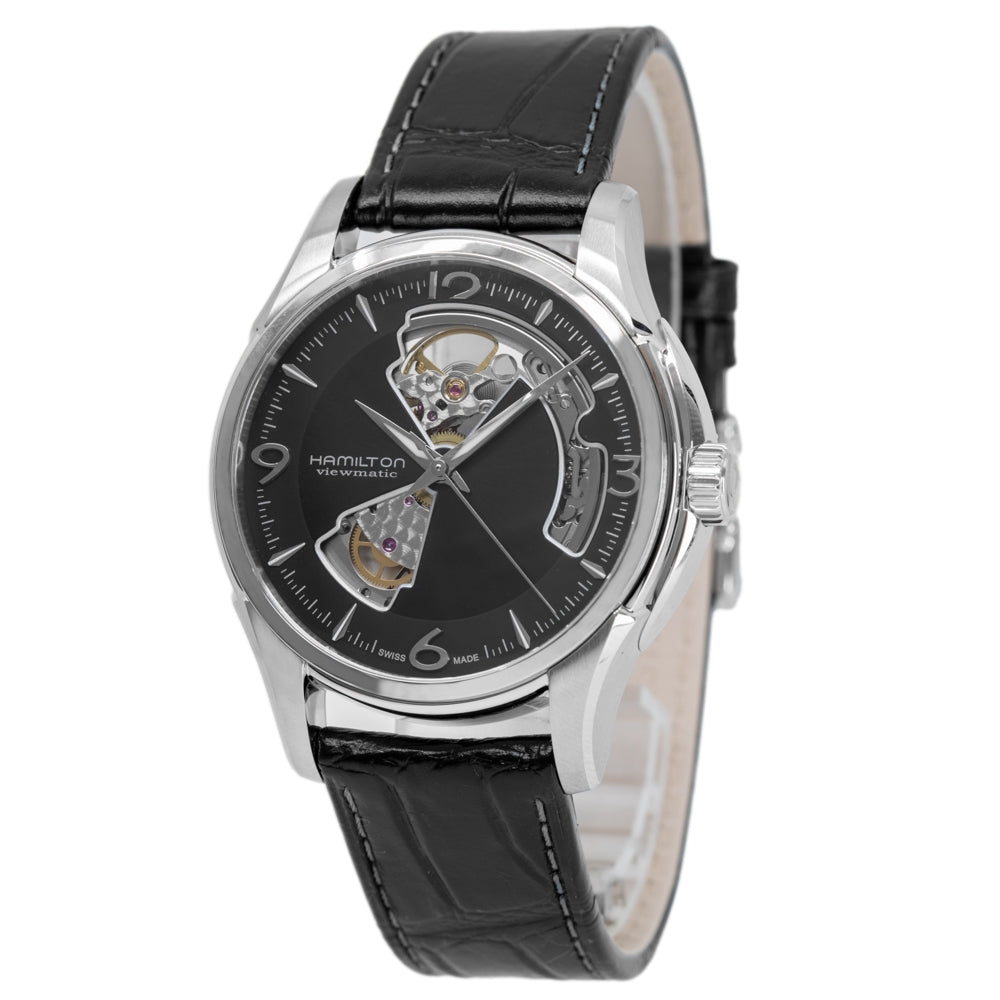 H32565735-Hamilton Men's H32565735 Jazzmaster Open Heart Watch