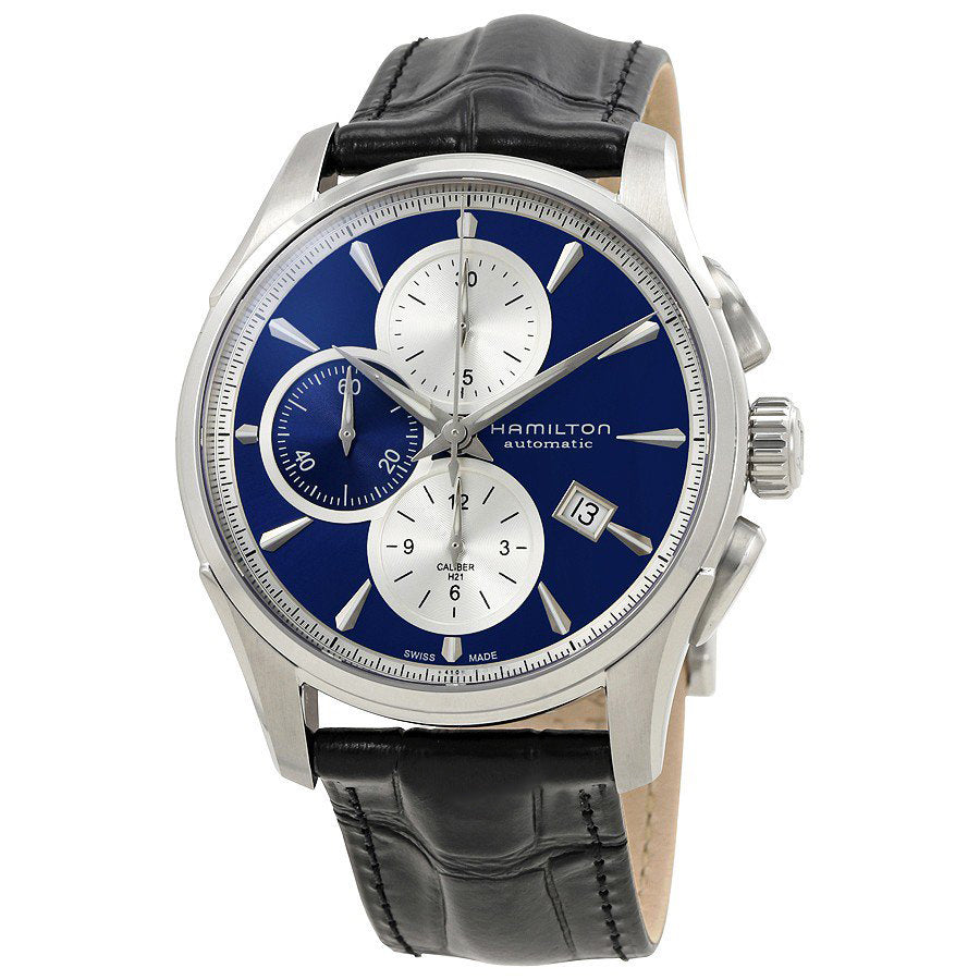 H32596741-Hamilton Men's H32596741 Jazzmaster Chrono Blue Dial Watch