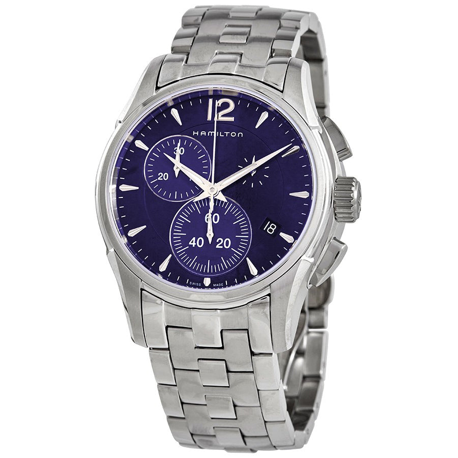 H32612141-Hamilton Men's H32612141 Jazzmaster Chrono Blue Dial Watch