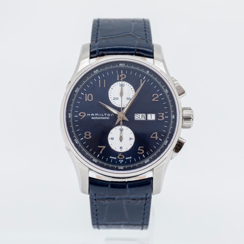 H32766643-Hamilton Men's H32766643 Jazzmaster Maestro Blue Dial Watch