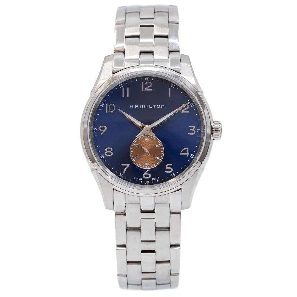H38411140-Hamilton H38411140 Jazzmaster Thinline Blue Dial Watch