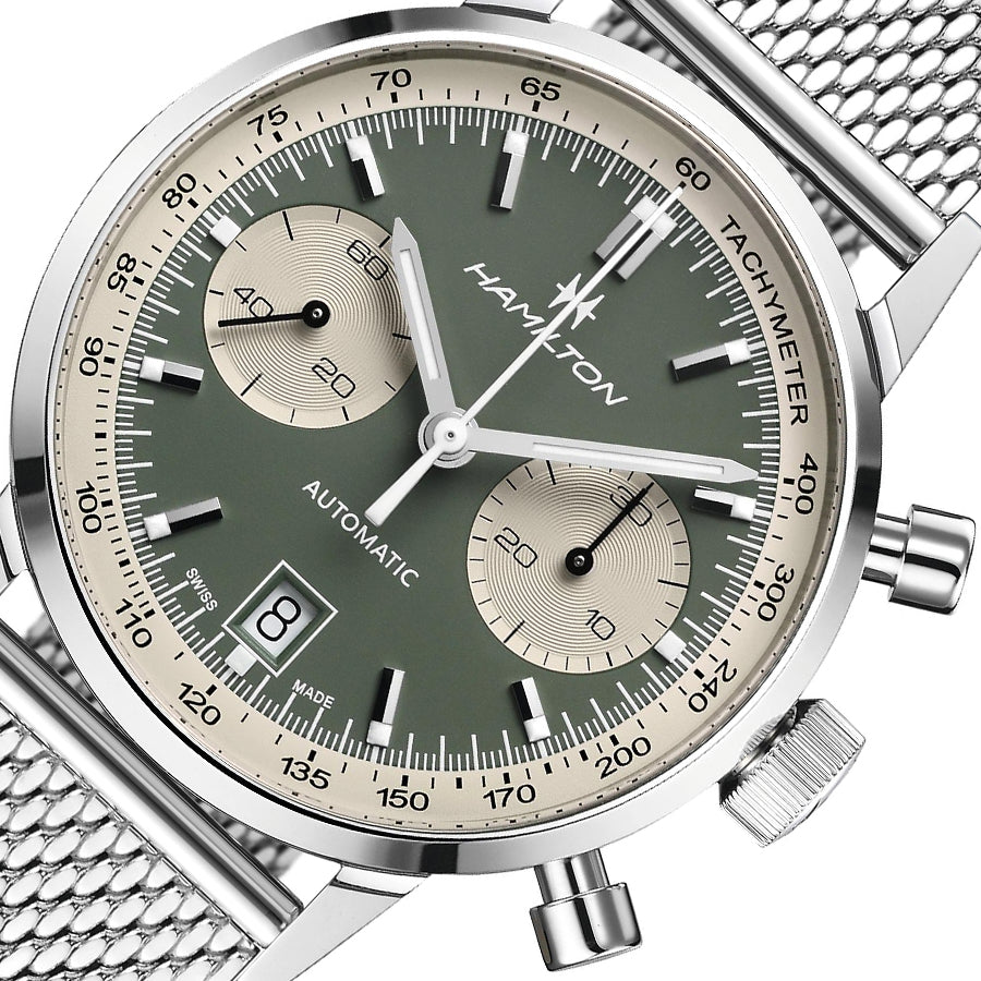 H38416160-Hamilton Men's H38416160 Intra-Matic Chronograph Watch