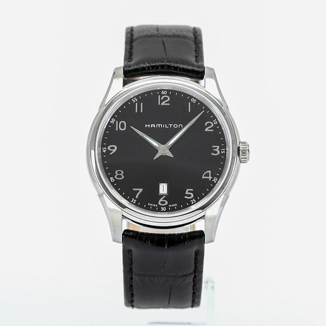 H38511733-Hamilton Jazzmaster H38511733 Thinline Black Dial Watch