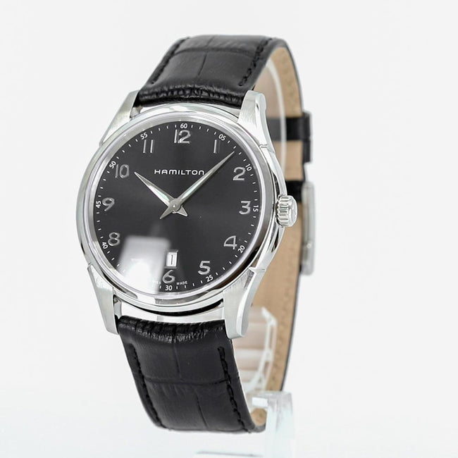 H38511733-Hamilton Jazzmaster H38511733 Thinline Black Dial Watch