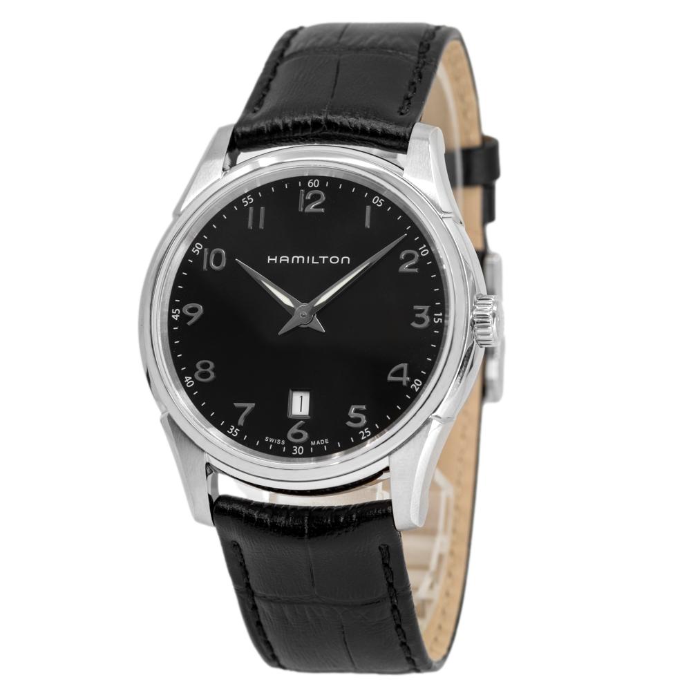 H38511733-Hamilton Jazzmaster H38511733 Thinline Black Dial Watch