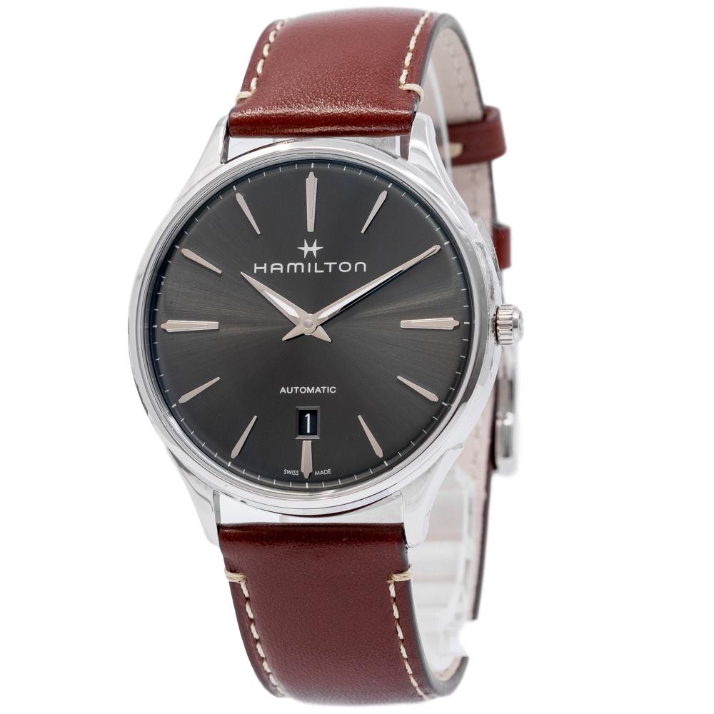 H38525881-Hamilton Men's H38525881 Jazzmaster Thinline Date Watch