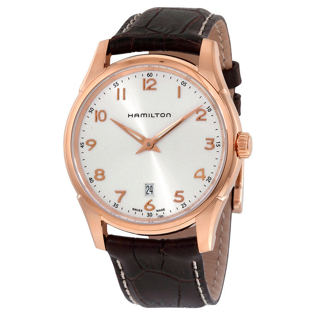 H38541513-Hamilton Men's H38541513 Jazzmaster Thinline Date Watch