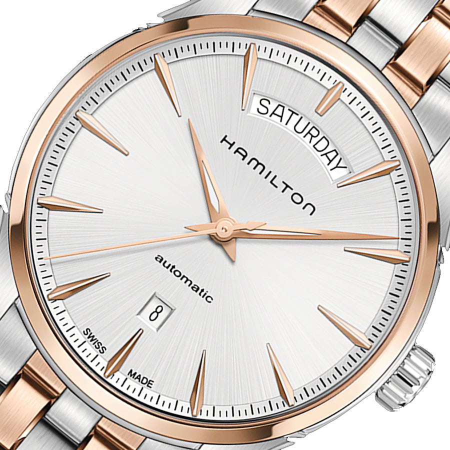 H42525251-Hamilton Men's H42525251 Jazzmaster Day Date Auto Watch