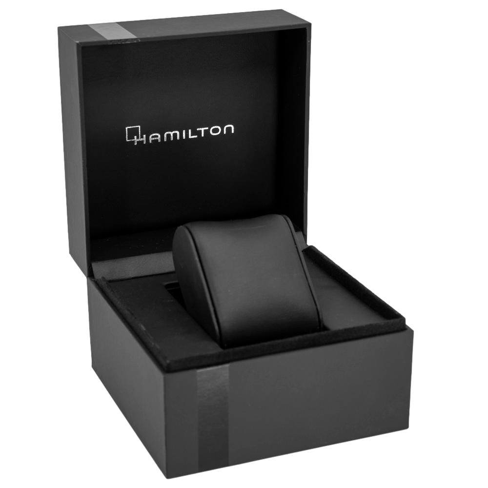 H42535130-Hamilton Men's H42535130 Jazzmaster Black Dial Watch