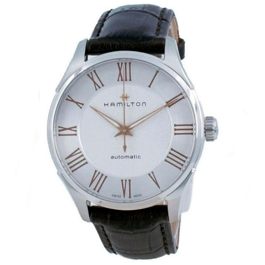 H42535550-Hamilton Men's H42535550 Jazzmaster White Dial Watch