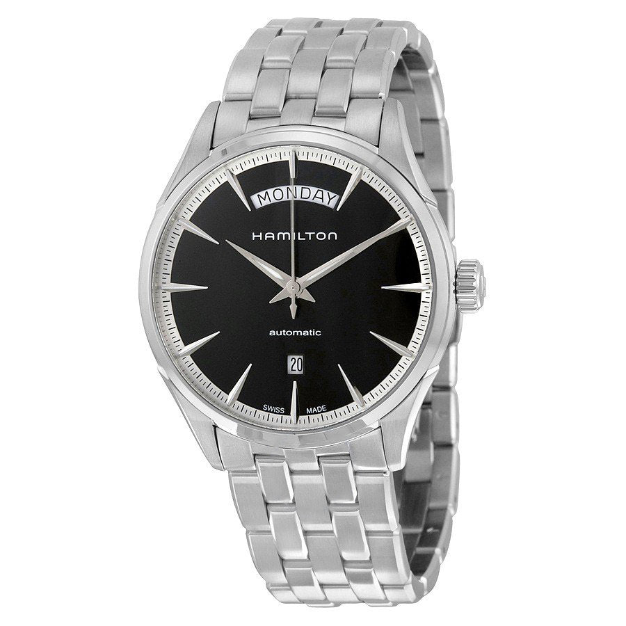H42565131-Hamilton Men's H42565131 Jazzmaster  Black Dial Watch