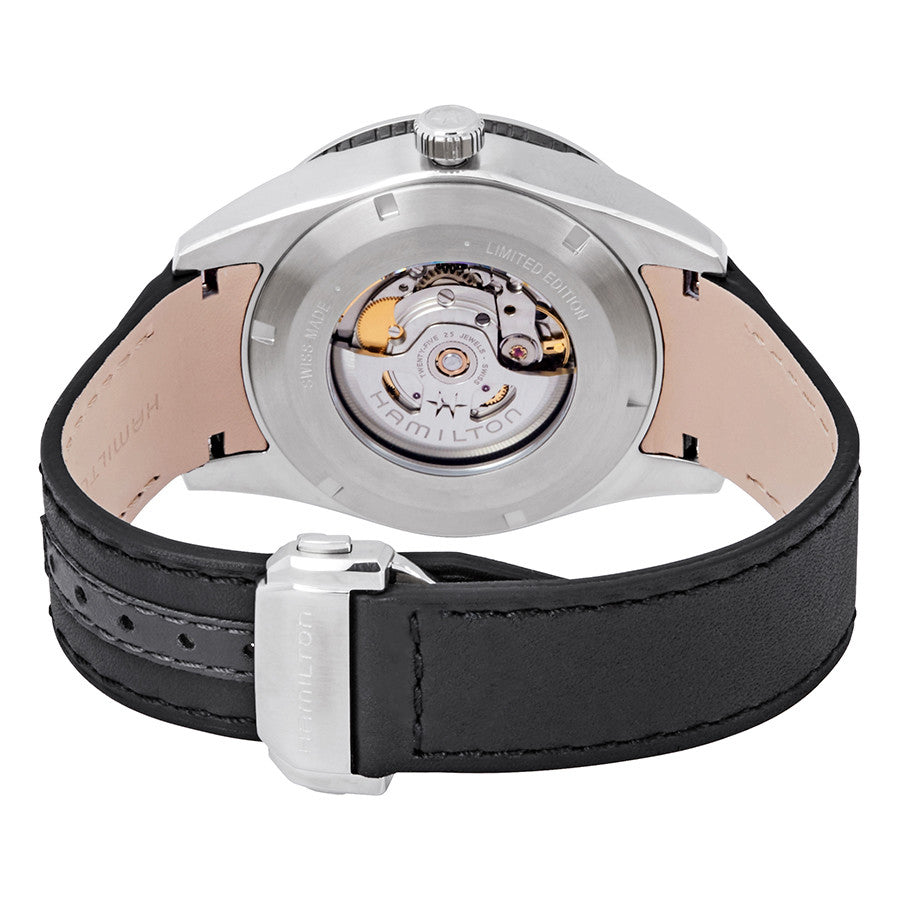 H43725731-Hamilton Men's H43725731 Broadway GMT Black Dial  Watch