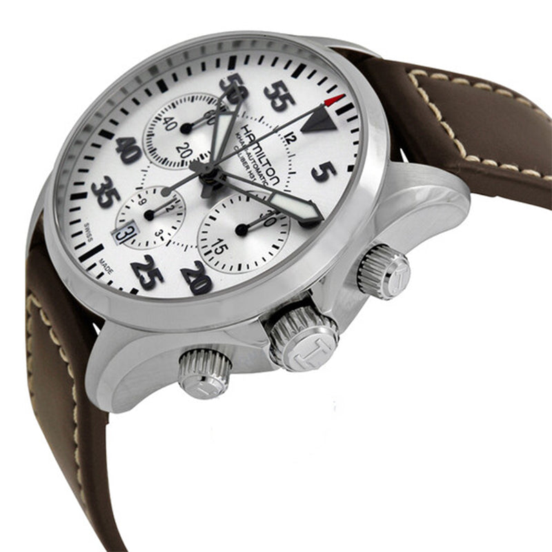H64666555-Hamilton Men's H64666555 Khaki Aviation Chrono Pilot Watch