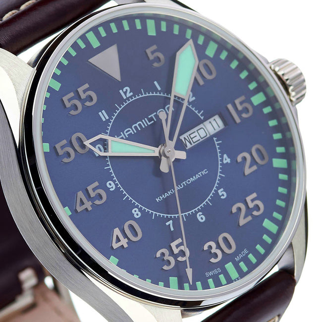 H64715545-Hamilton Men's H64715545 Khaki Aviation Pilot Auto Watch