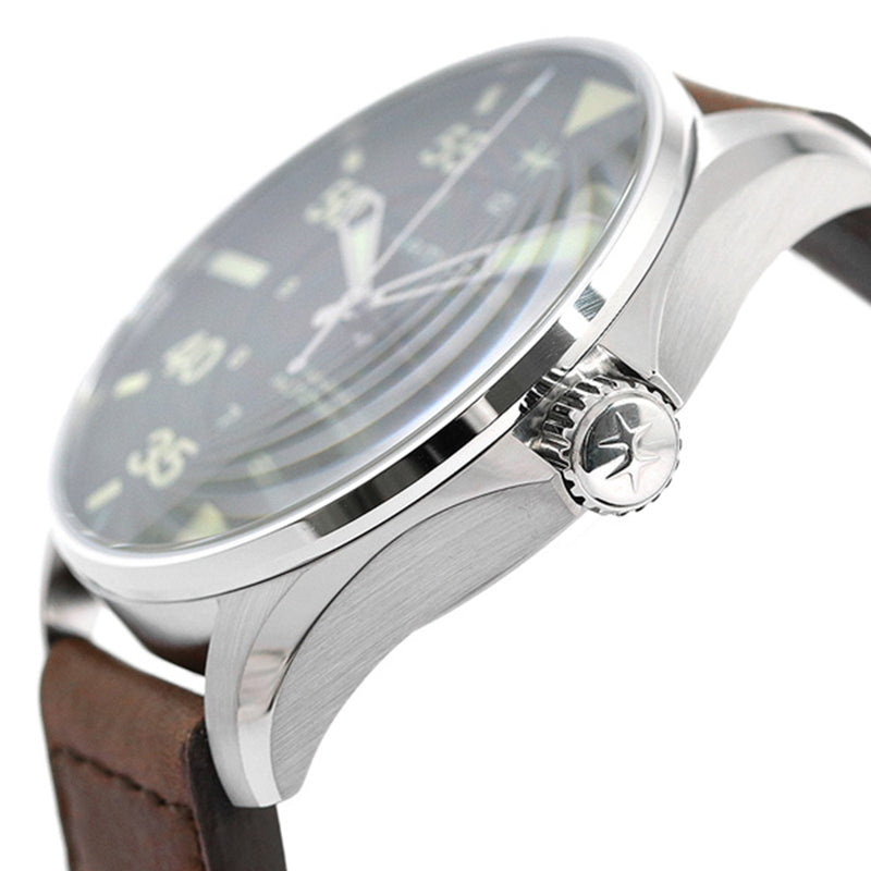 H64735561-Hamilton H64735561 Khaki Aviation Pilot SCHOTT NYC Lt.Ed