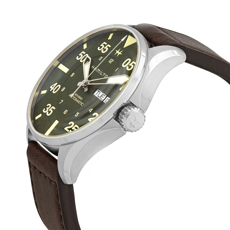 H64735561-Hamilton H64735561 Khaki Aviation Pilot SCHOTT NYC Lt.Ed