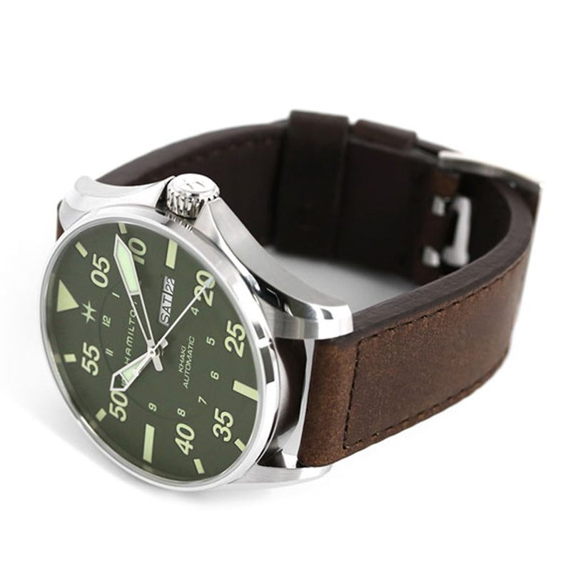 H64735561-Hamilton H64735561 Khaki Aviation Pilot SCHOTT NYC Lt.Ed