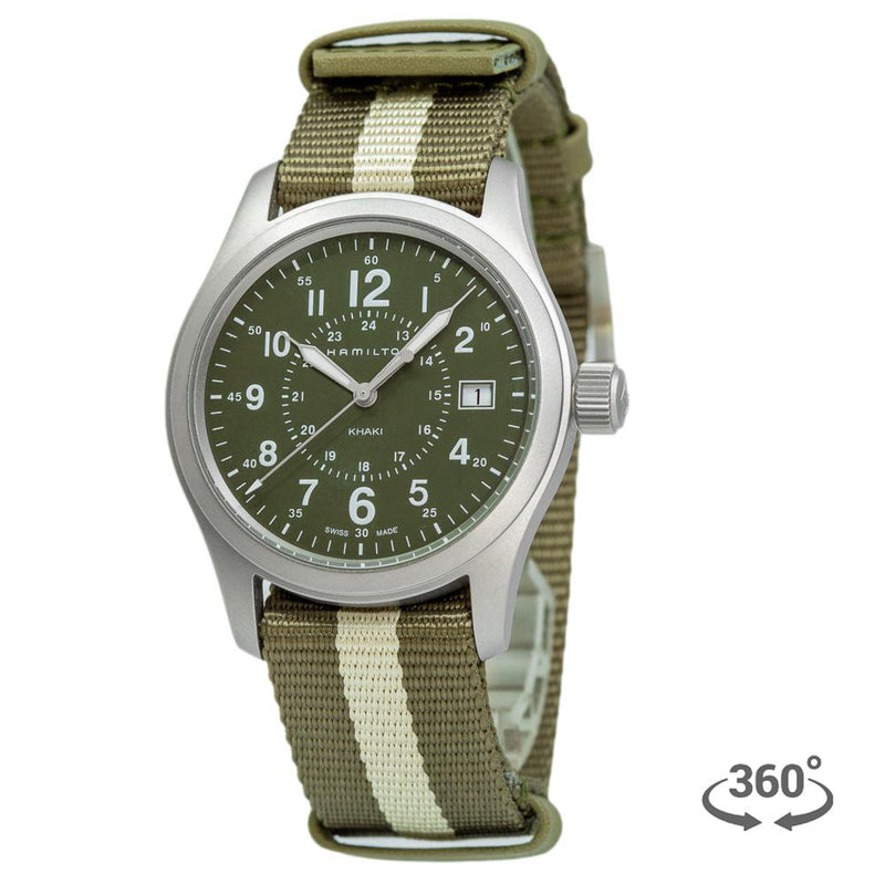 H68201063-Hamilton Men's H68201063 Khaki Field Quartz Watch