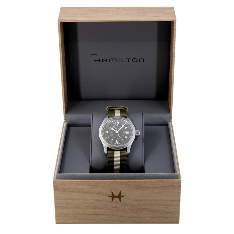 H68201063-Hamilton Men's H68201063 Khaki Field Quartz Watch