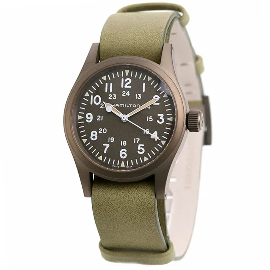 H69449861-Hamilton Men's H69449861 Khaki Field Brown Dial 