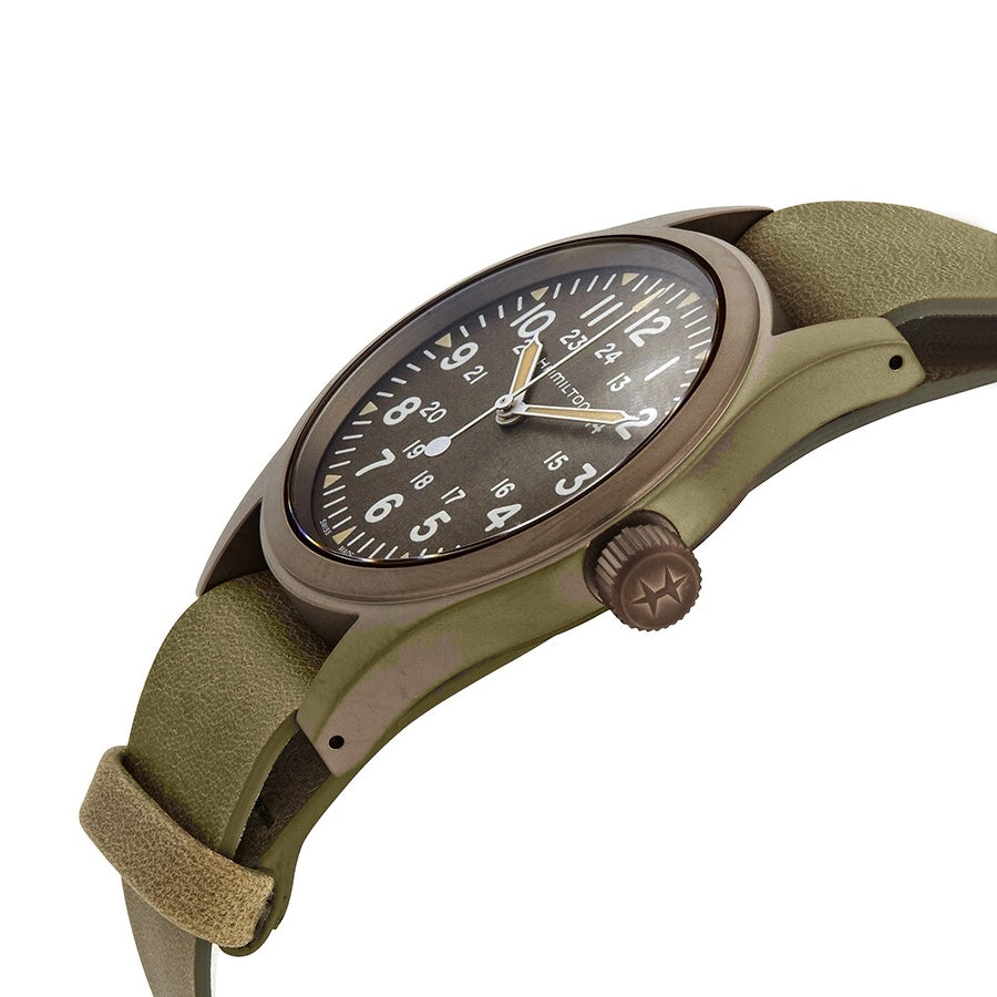 H69449861-Hamilton Men's H69449861 Khaki Field Brown Dial 