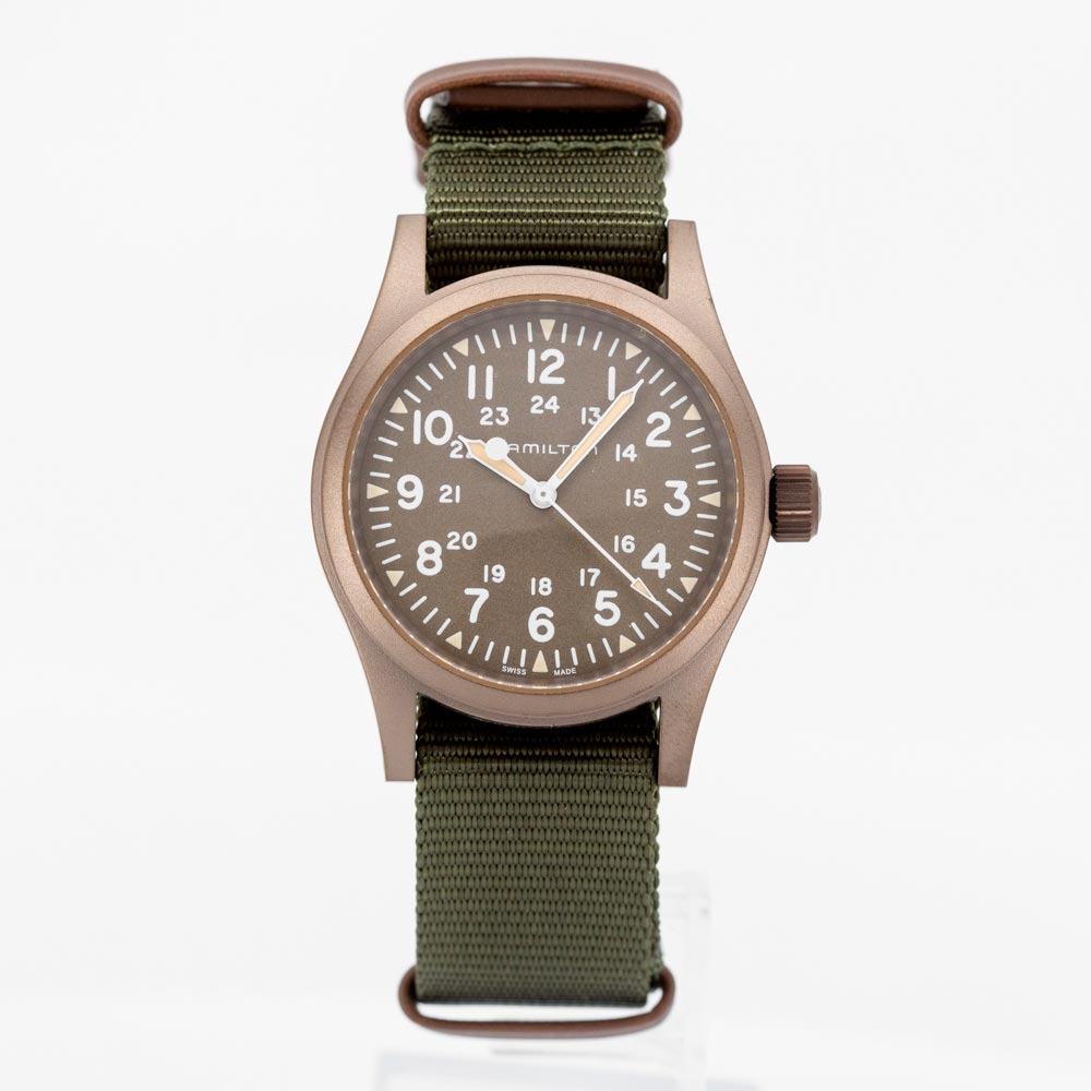 H69449961-Hamilton Men's H69449961 Khaki Field Green Dial Watch