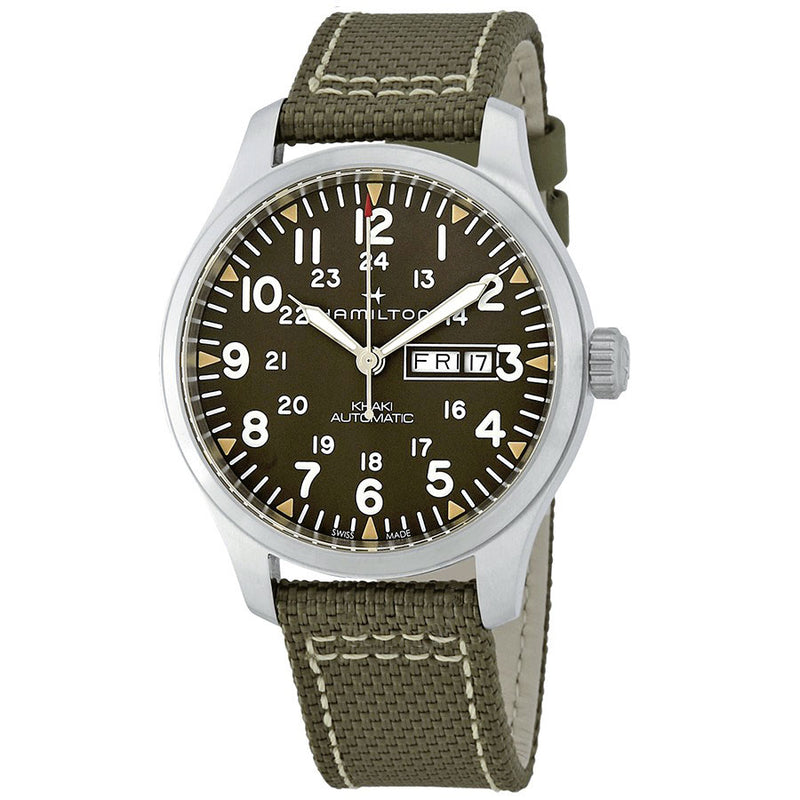H70535081-Hamilton Men's H70535081 Khaki Field Day Date Auto Watch
