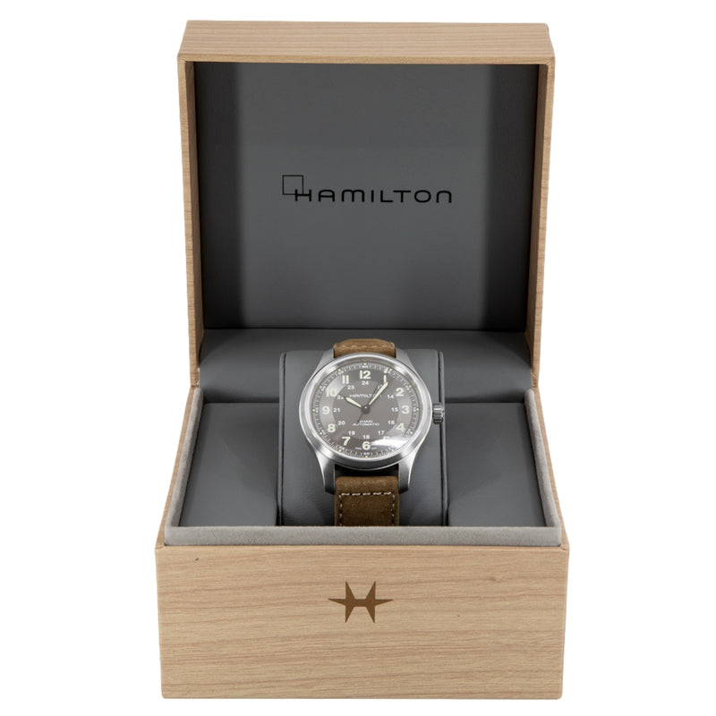 H70545550-Hamilton Man's H70545550 Khaki Field Titanium Auto Watch 