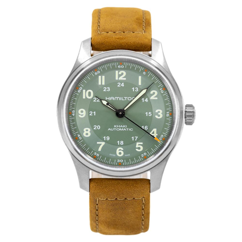 H70545560-Hamilton Men's H70545560 Khaki Field Titanium Auto Watch